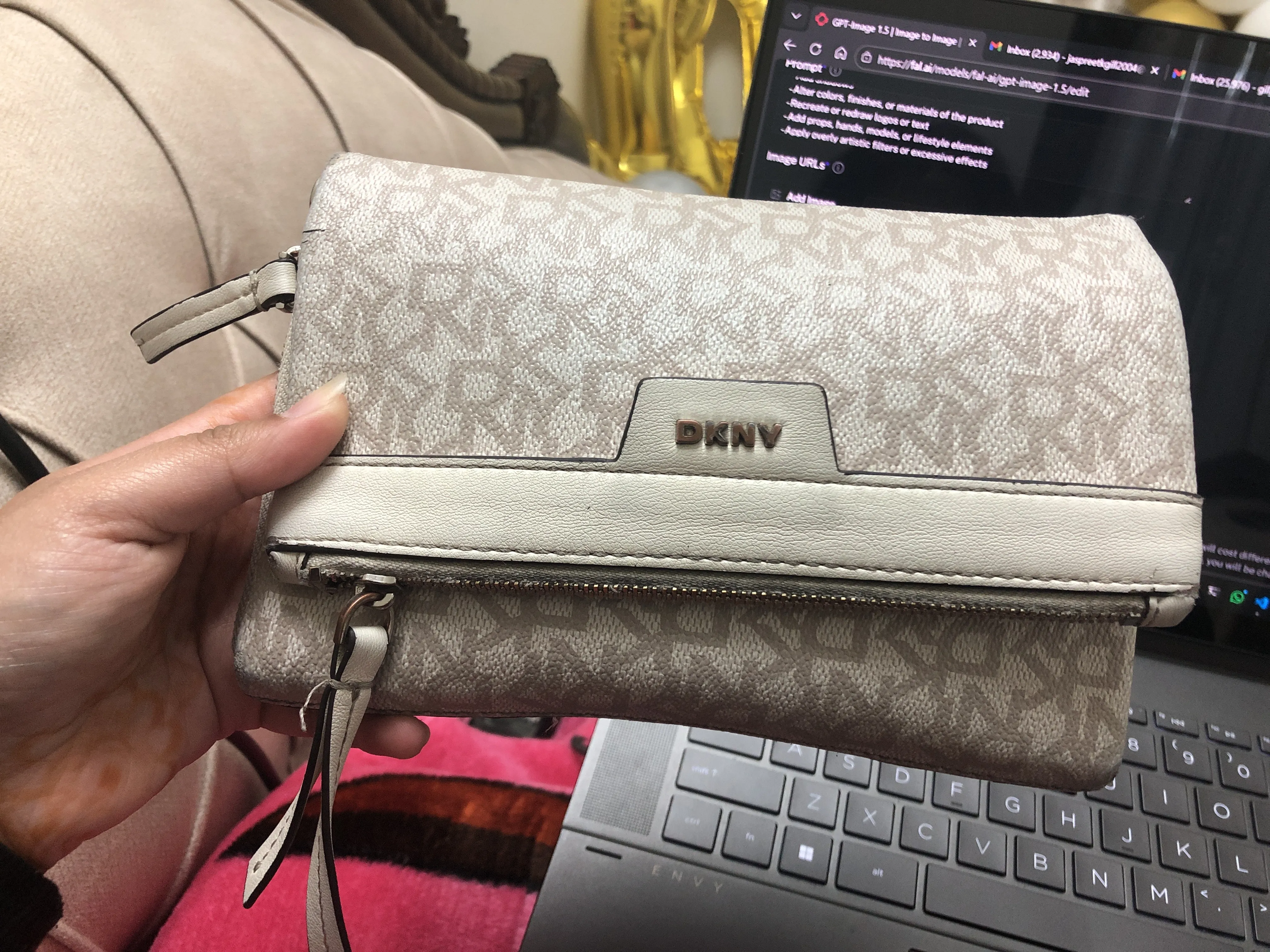 DKNY Clutch Bag raw input