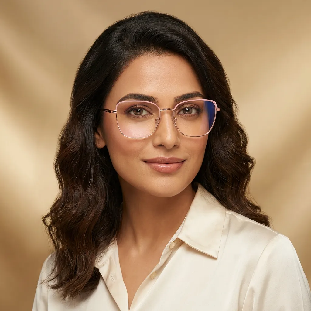 Women's Optical Glasses model photo