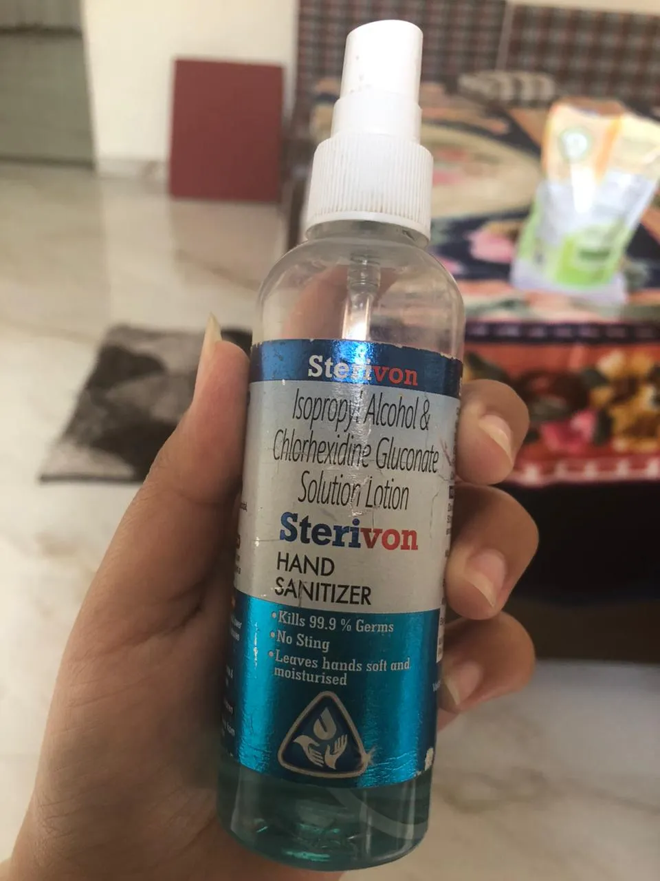 Hand sanitizer raw input