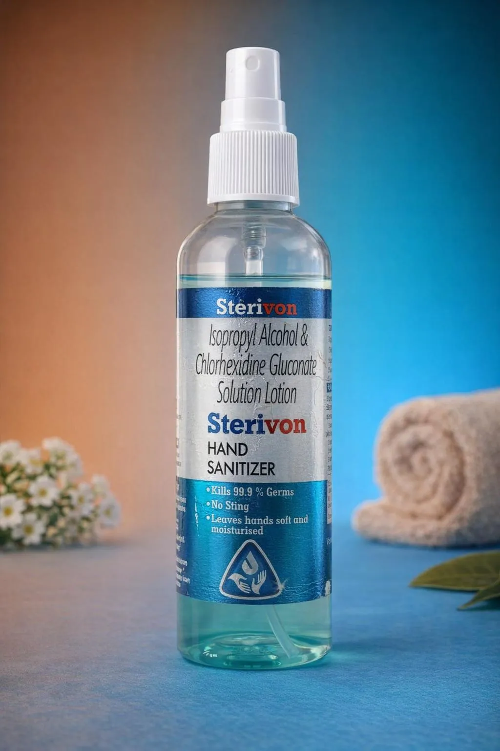 Hand sanitizer studio shot