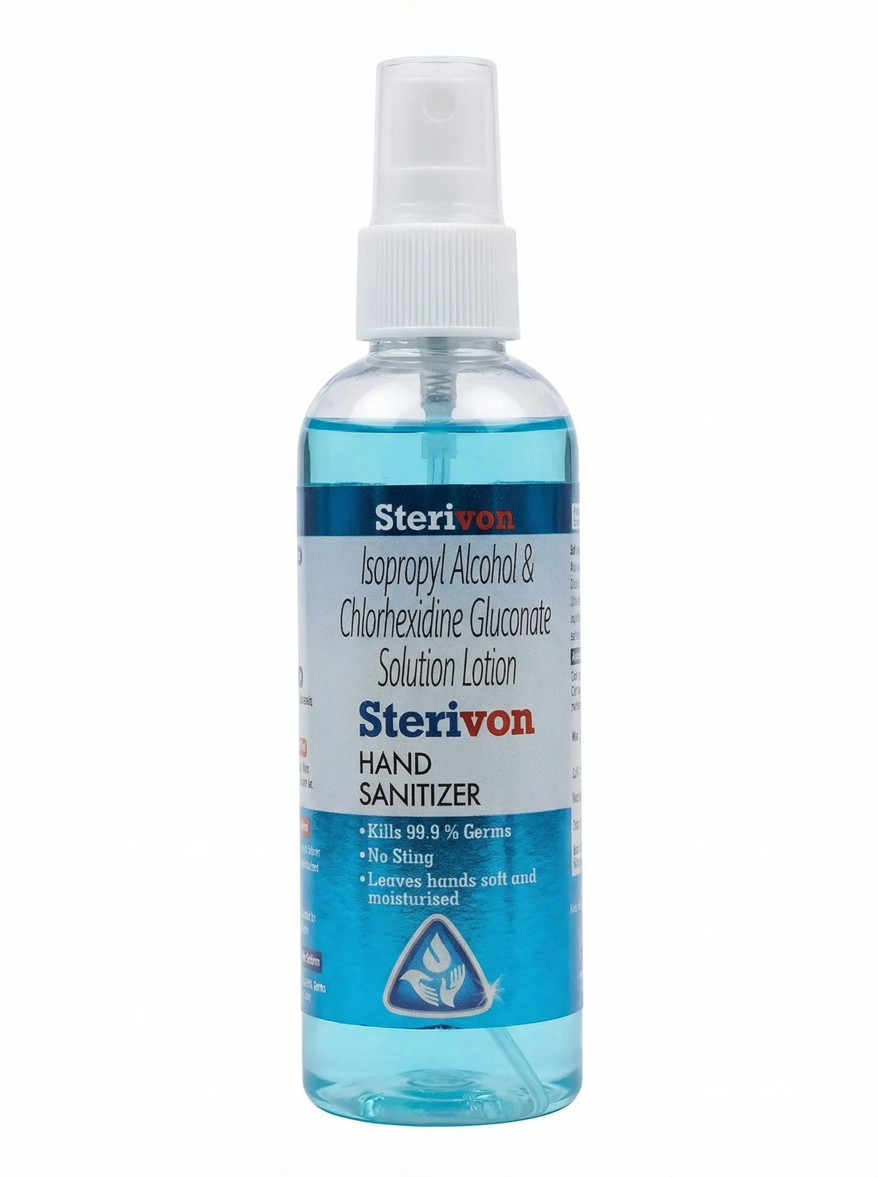 Hand sanitizer on white background